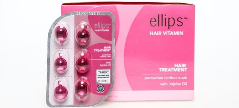 Натуральные витамины для волос Elips Hair Vitamin Hair Treatment для лечения сильно поврежденных волос фото