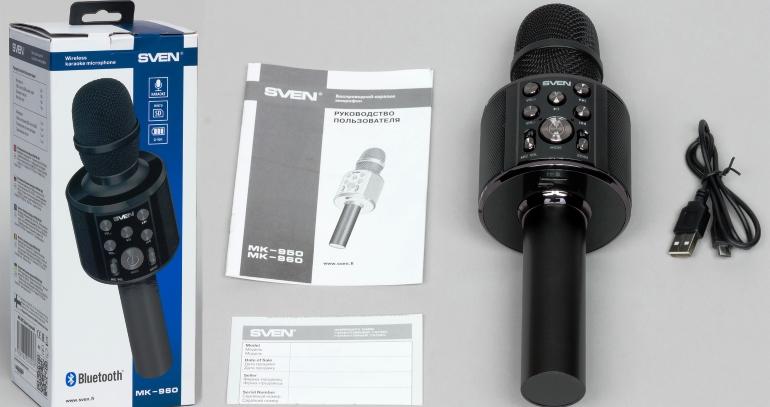 Обзор караоке микрофона sven MK-960