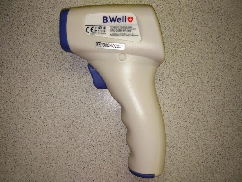BWell WF-4000 термоментр с другой стороны