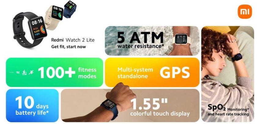 Характеристики Xiaomi Redmi Watch 2