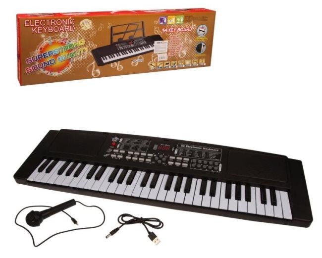 Синтезатор Наша Игрушка 54 клавиши, запись, микрофон, USB- шнур фото