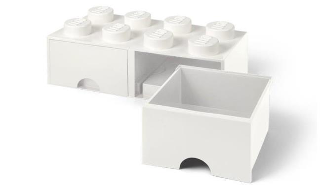 Ящик LEGO 8 knobs Brick drawer (4006) white фото