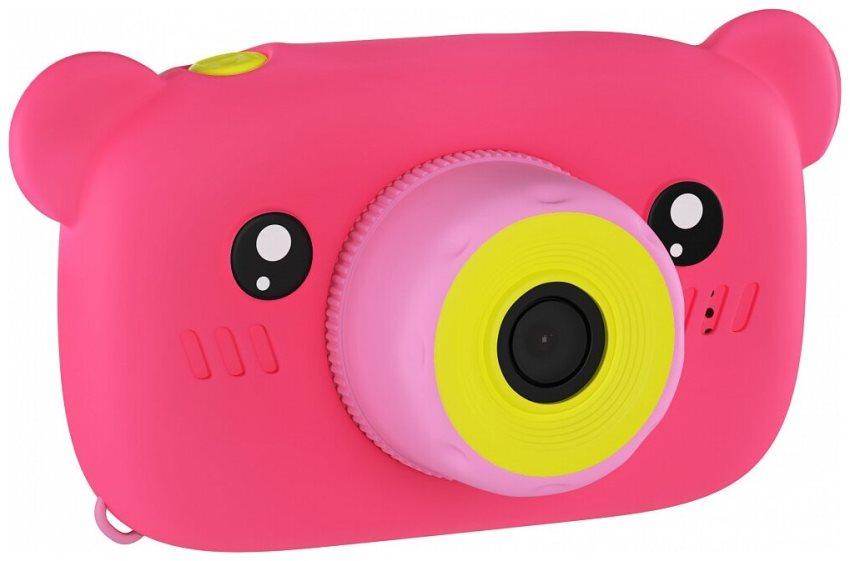 Фотоаппарат GSMIN Fun Camera Bear со встроенной памятью и играми, розовый фото
