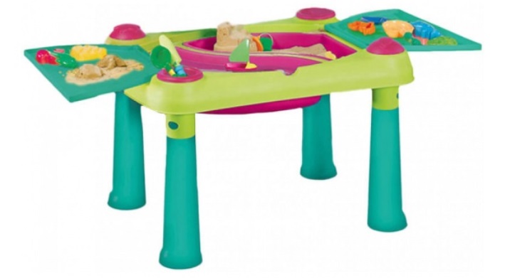 Песочница-столик KETER SAND and WATER, 79х56 см, зелено-фиолетовый фото