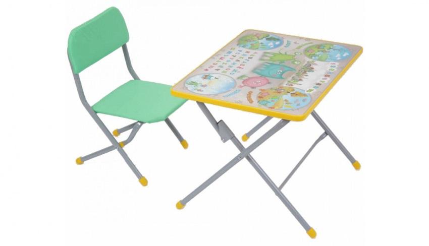 Комплект Фея стол + стул Досуг 301 Мир вокруг 45x60 см желтый фото